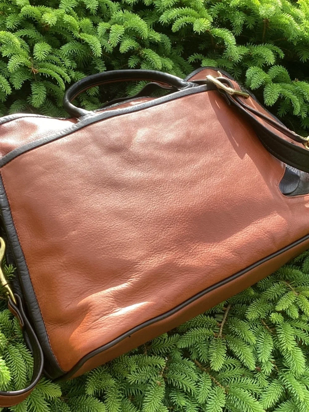 Mowen Leather Designs Fine Soft Leather Briefcase Laptop Messenger Bag🦋